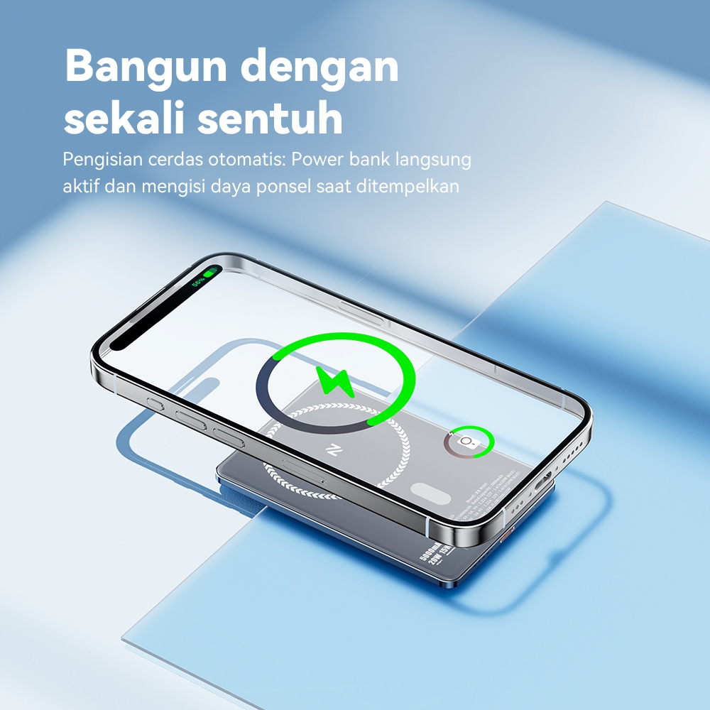 Promo Terbaru Nexid Powerbank Wireless Fast Charging 20W Magnetic Powerbank Wireless Charger Iphone