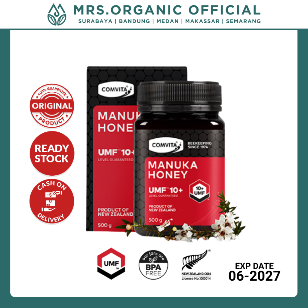 

Comvita Madu Manuka UMF 10+ 500g – Imunitas Tinggi, Redakan Batuk & Sakit Tenggorokan