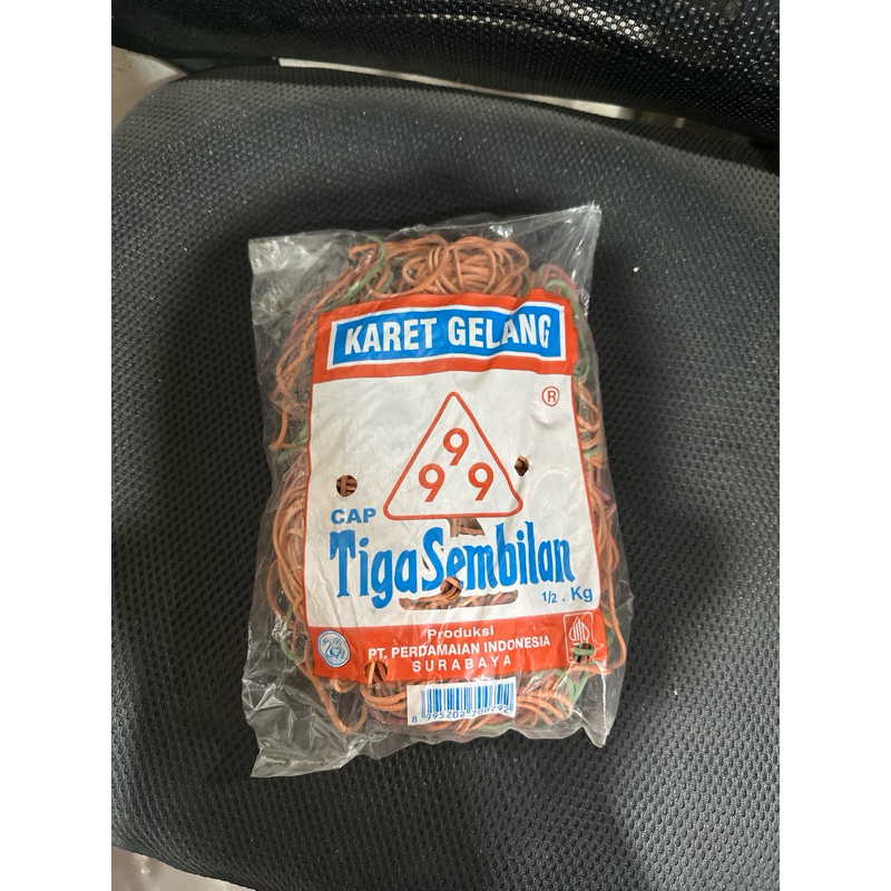 

KARET GELANG MENTAH MURAH 500 GRAM CAP TIGA SEMBILAN 999