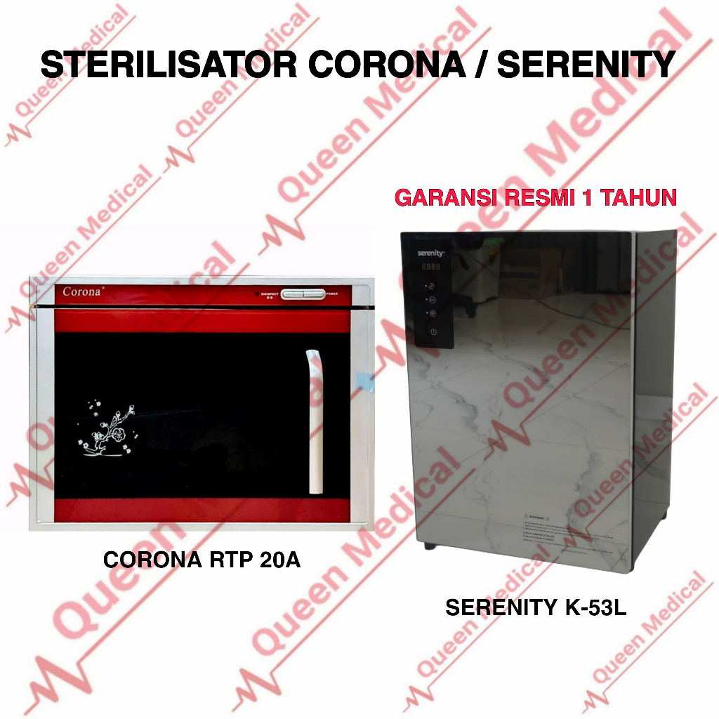 Sterilisator Corona 1 Pintu Sterilizer/Autoclave Kering (KHUSUS INSTANT)