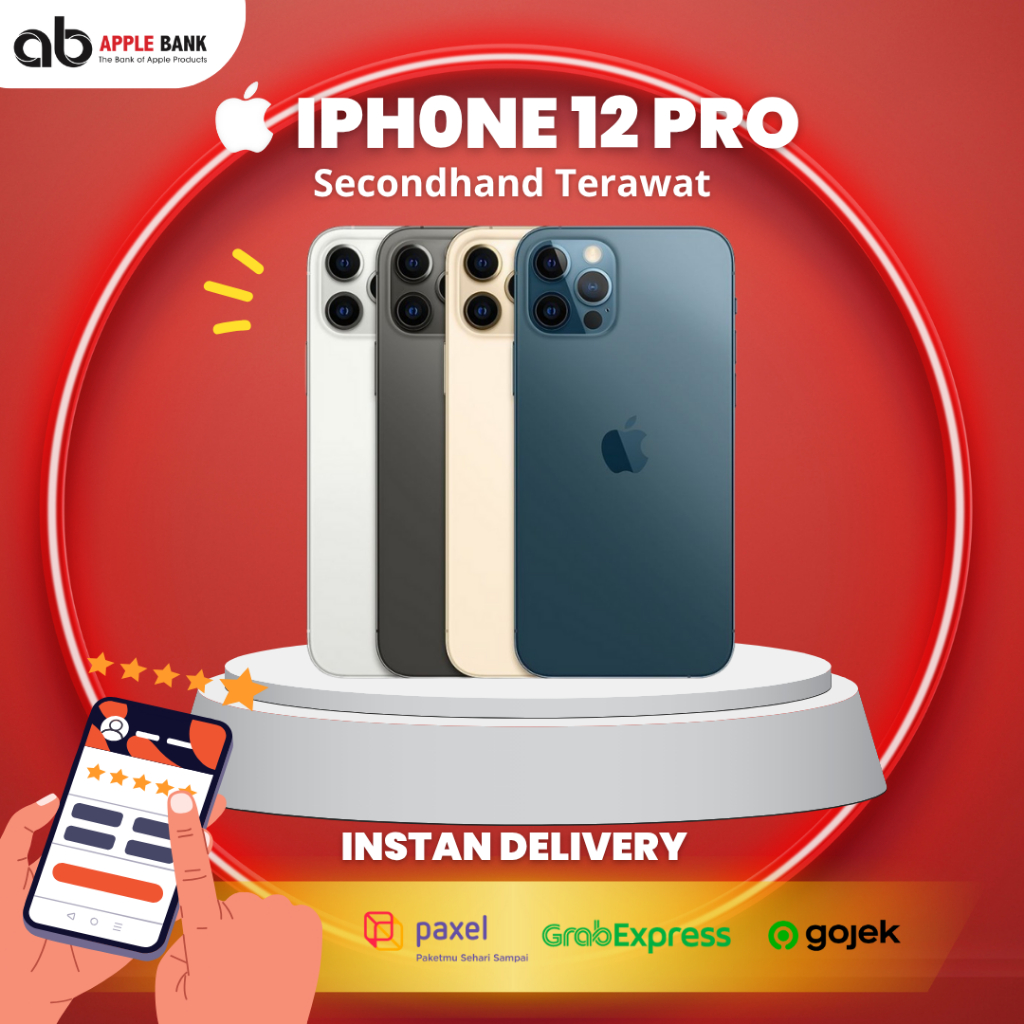 iPhone 12 Pro 128GB 256GB 512GB Second Ex Inter Berkualitas