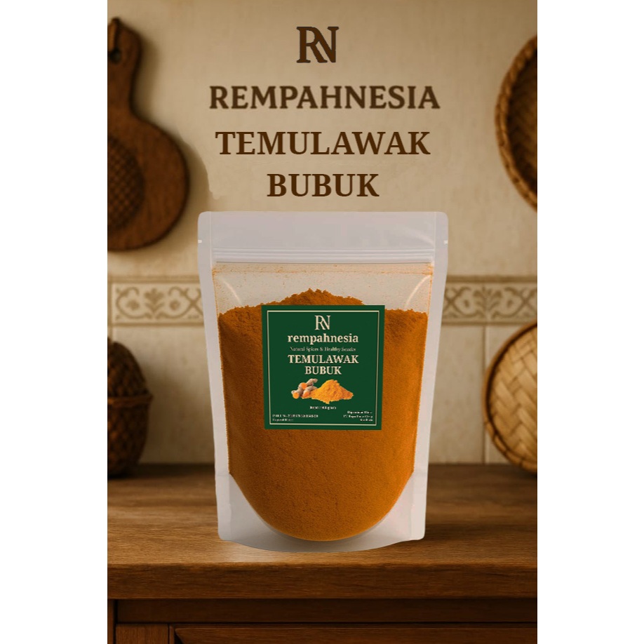 

TEMULAWAK BUBUK MURNI PREMIUM ASLI 100% - CURCUMA POWDER