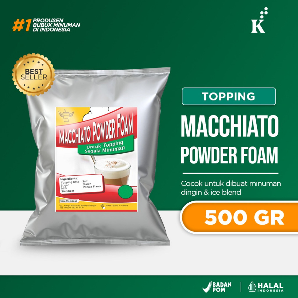 

Bubuk Topping Machiatto Cream Foam 500gr