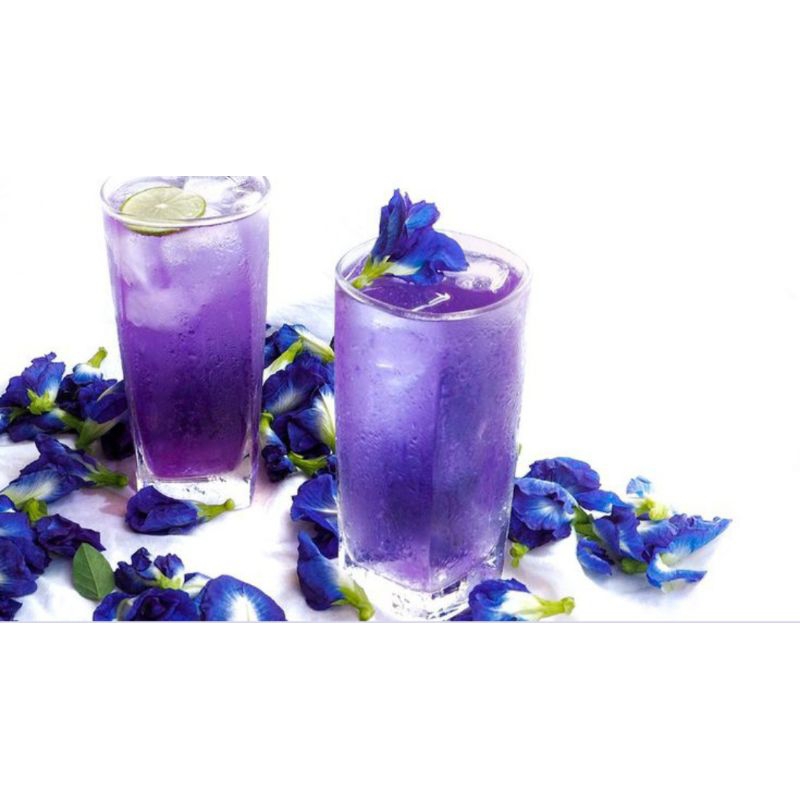 

minuman sari bunga telang