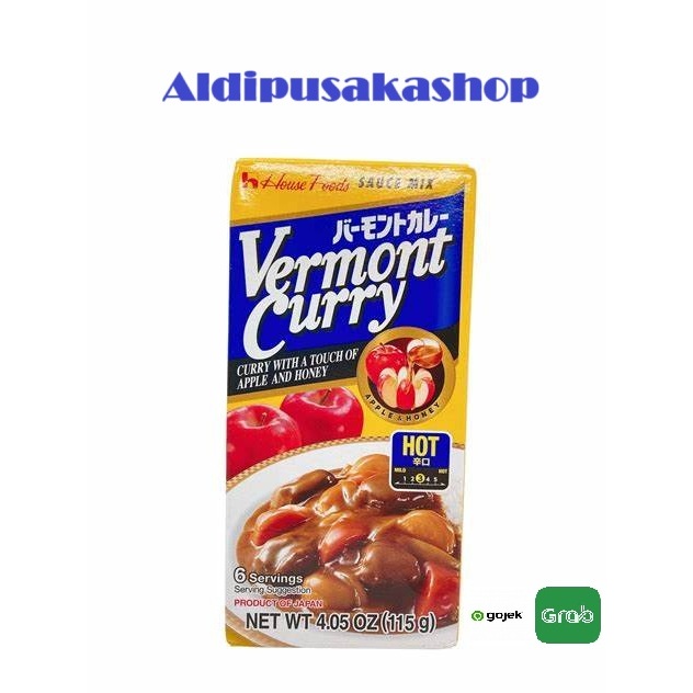 

HOUSE VERMONT CURRY HOT 115 GR Made In Japan