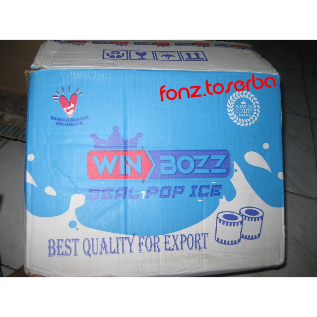 SEALER CUP POP ICE LID KAMARU / WIN BOZZ 1000CUP 1DUS isi12pcs TUTUP LID GELAS POP ICE PLASTIK