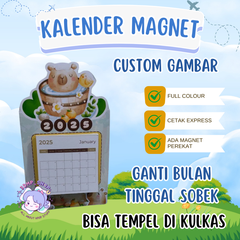 

KALENDER MINI MAGNET KULKAS CUSTOM
