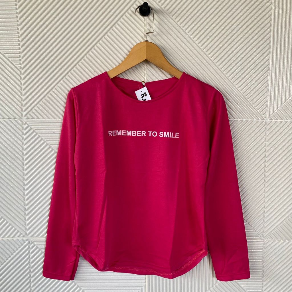 atasan wanita lengan panjang/kaos oval tangan panjang wanita/t-shirt/kaos wanita terbaru kekinian