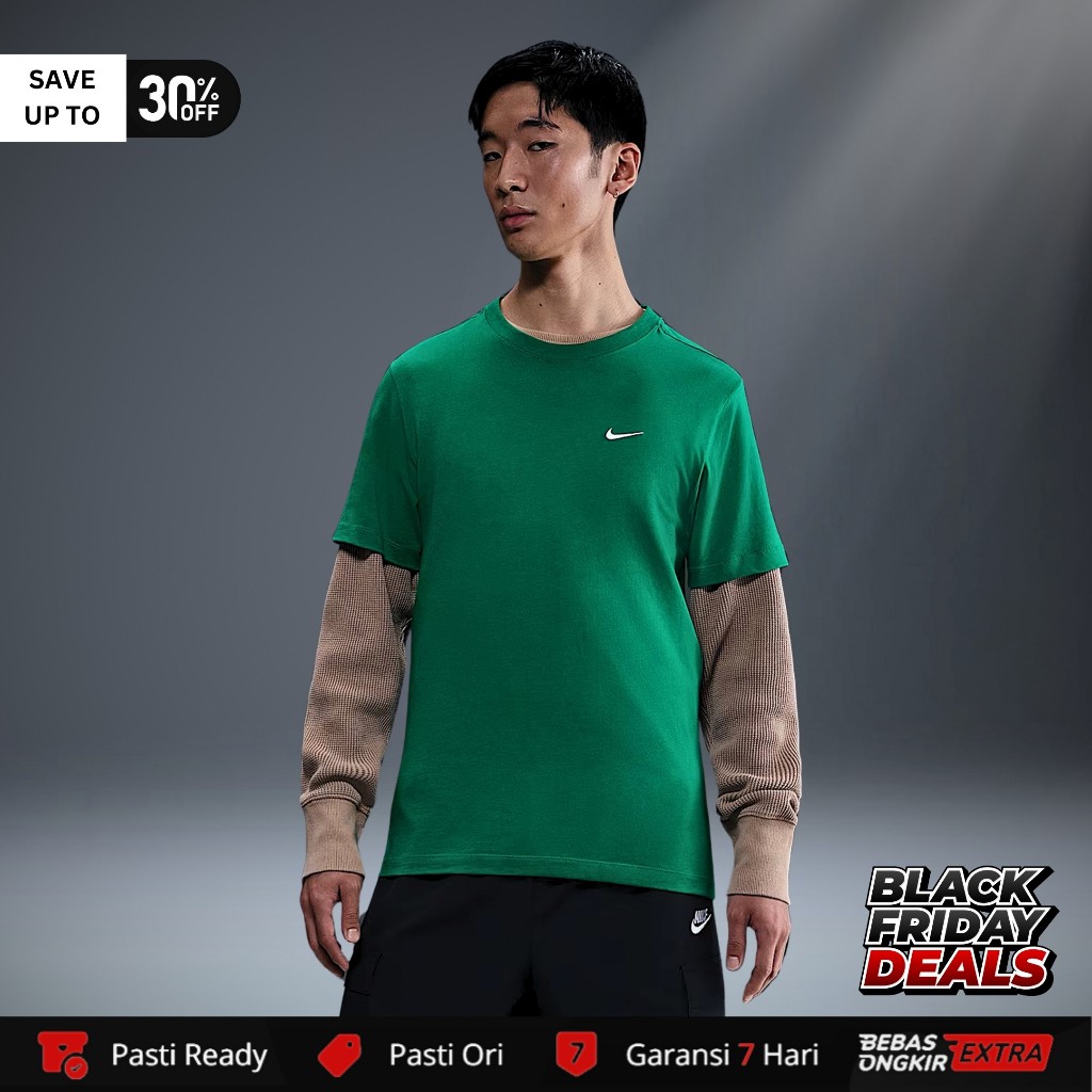Kaos Nike Original Pria Nike Sportswear Swoosh Tee - Malachite