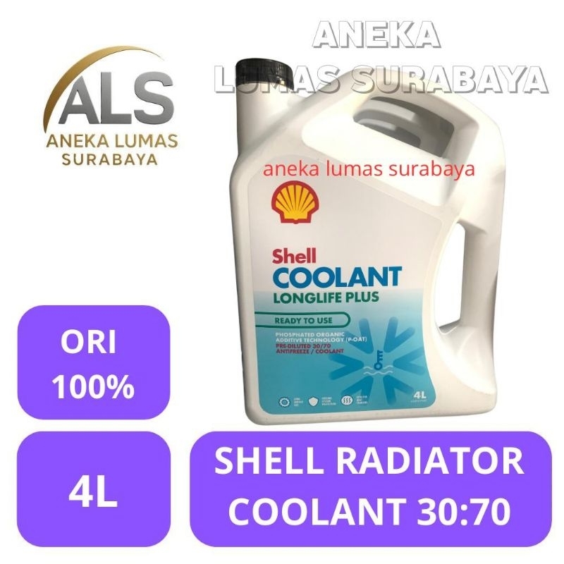 Shell Radiator Coolant / Radiator Coolant Shell Original Murah 4L