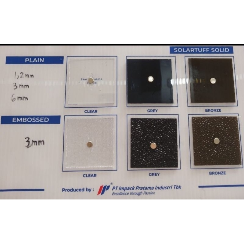 SolarFlat 6mm/Atap Solarflat 6mm/Solartuff Flat 6mm/Solarflat Polycarbonate 6mm/rol