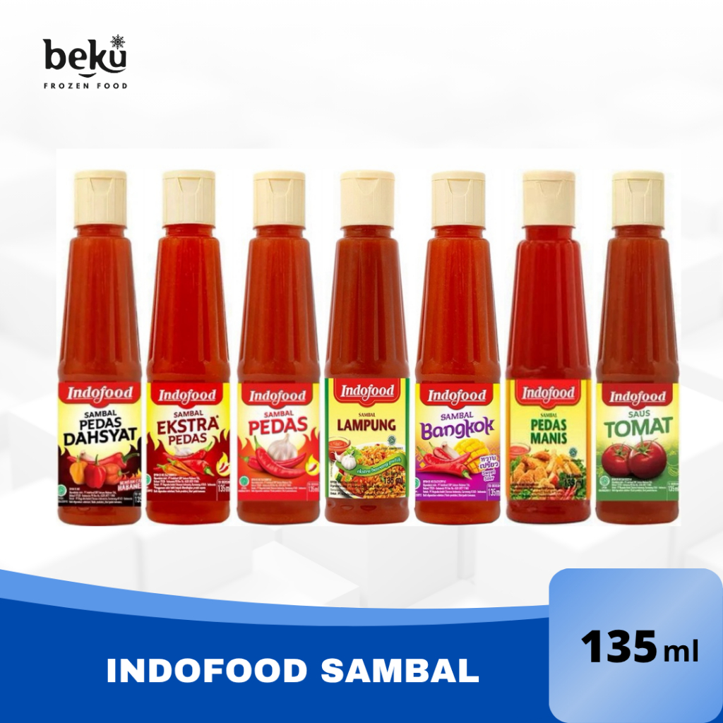 

INDOFOOD SAMBAL PEDAS / TOMAT / BANGKOK / EXTRA PEDAS / EXTREME PEDAS / PEDAS MANIS