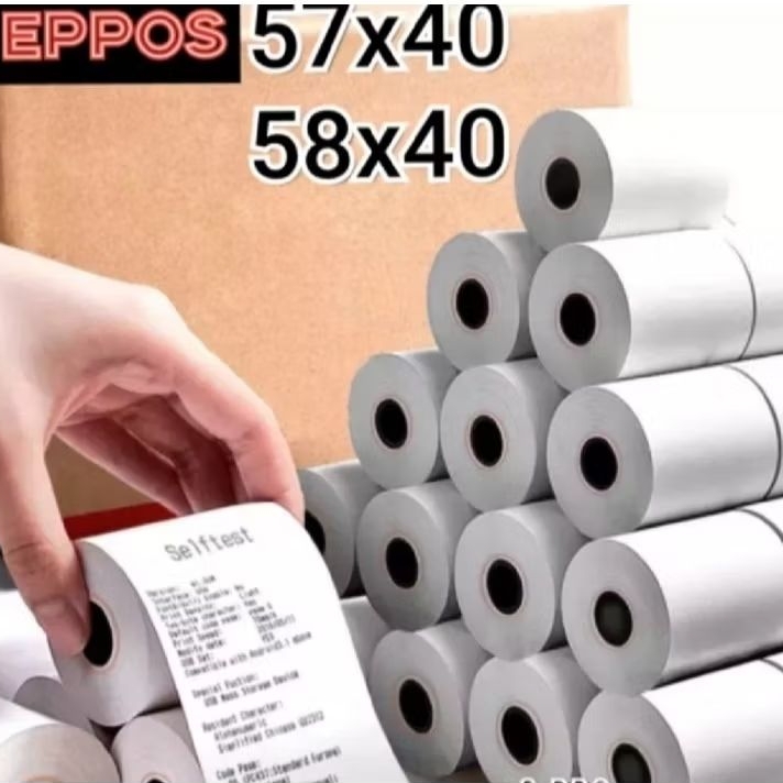 

RB Kertas struk kasir printer thermal 58x40mm isi 10 pcs