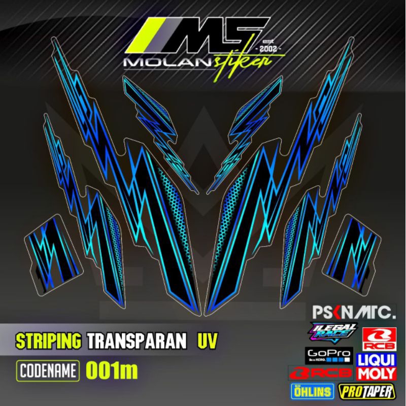 Decal Sticker Striping Variasi Transparan Uv Uwinfly T3 Pro T3s Pro T5 Pro T85 T90 N9 Pro D75 D60 D7