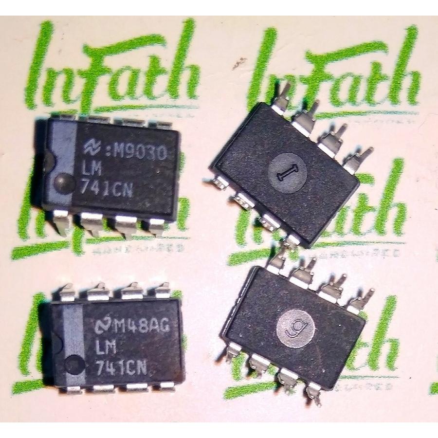 LM741 Sablon putih bekas ASLI Original DC power supply sparepart LM 741