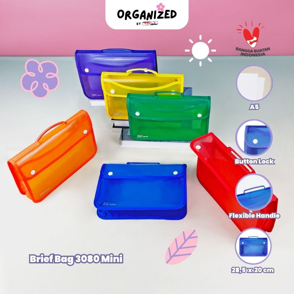 

Topla briefbag 3080 mini tas kursus map dokumen jinjing untuk anak TK ukuran A5 anti air