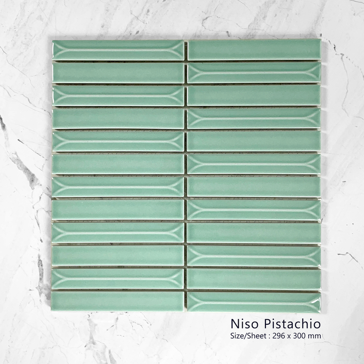 Pistachio Niso Singres Mosaic Tiles | Mosaic Keramik