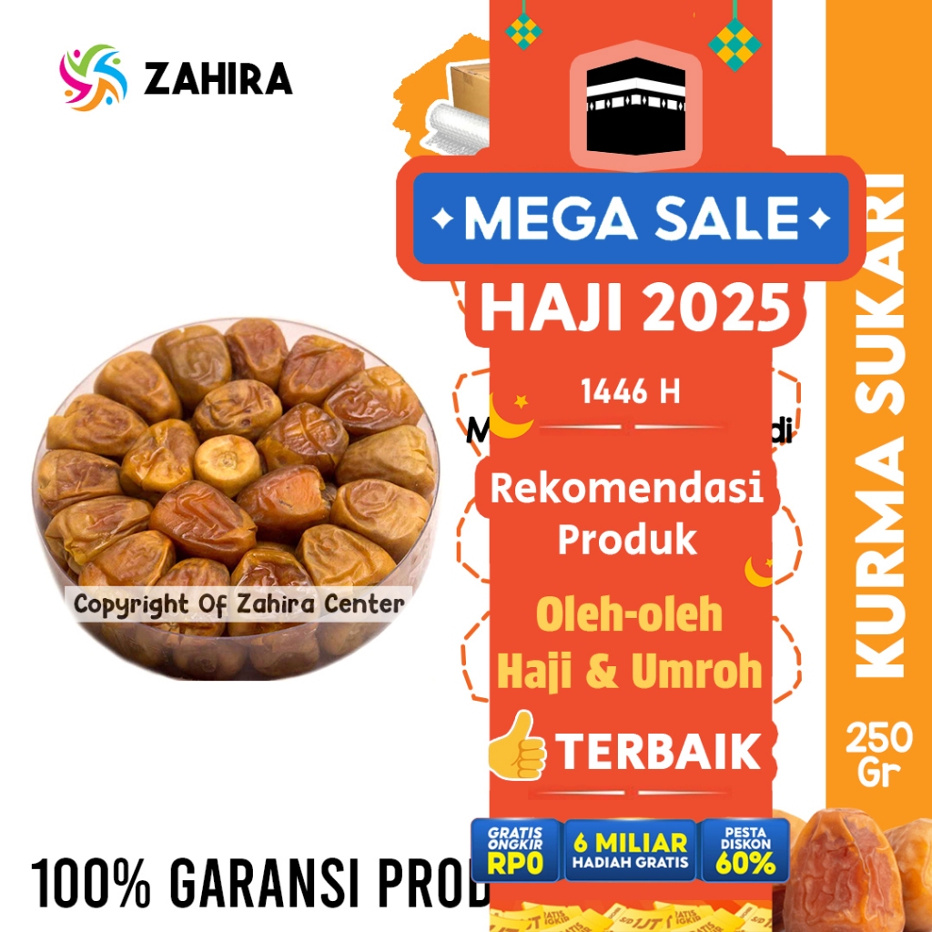 

Kurma Sukari Sukkari NR Al Qassim Ruthob Basah 250GR Lembut Manis Daging Tebal Kurma Raja Premium