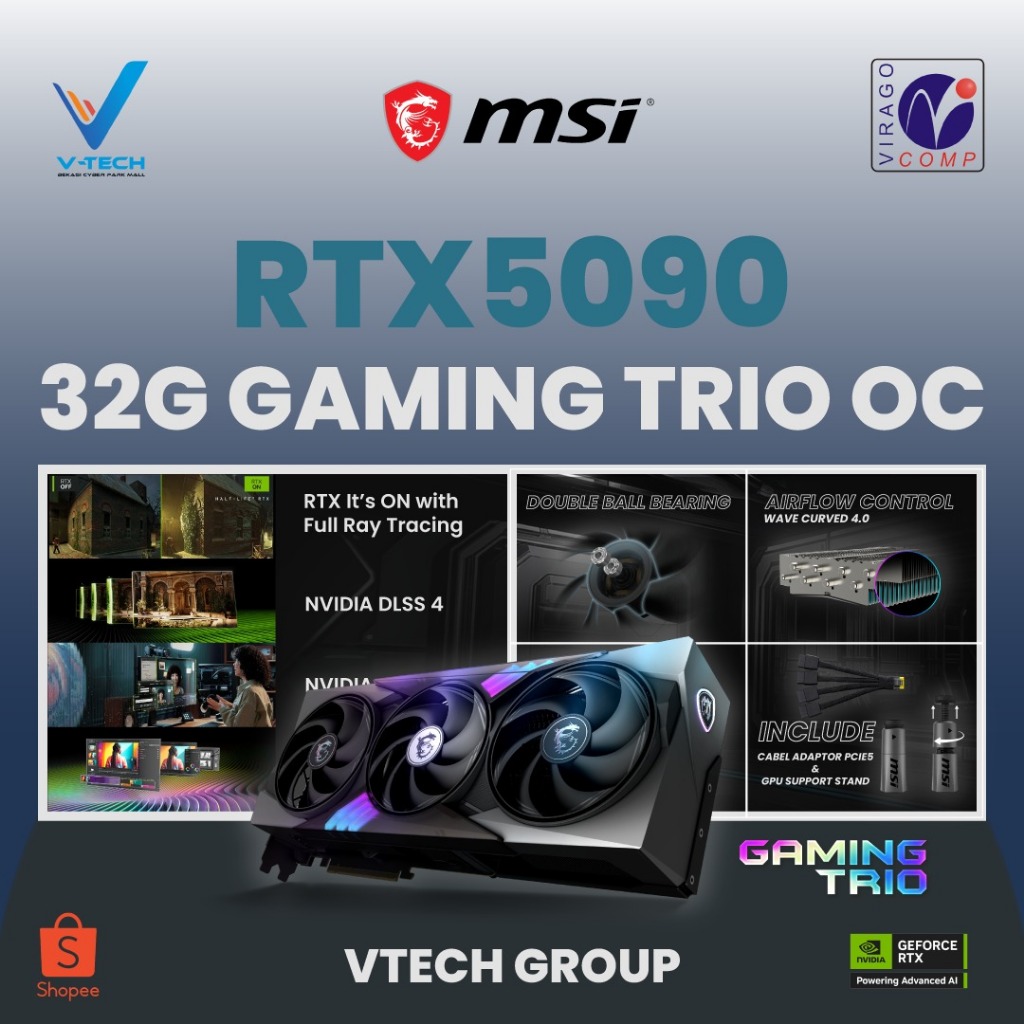 VGA MSI RTX5090 Gaming Trio OC 32GB