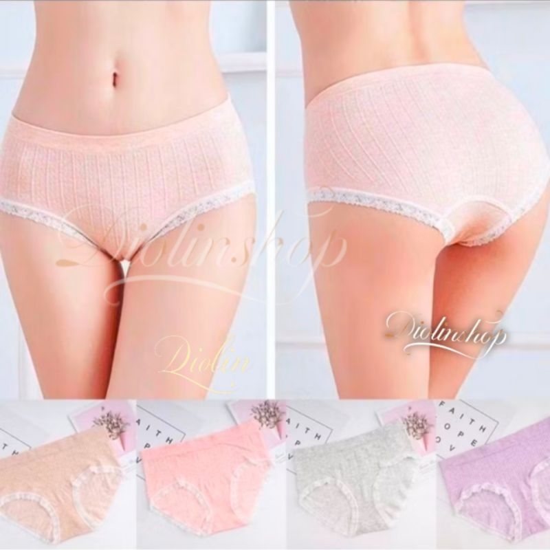 ( 6 - 12 Pcs ) Celana Dalam Wanita Rajut Jumbo | CD Wanita Rajut Jumbo