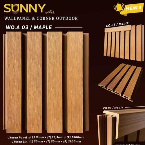 WPC OUTDOOR WAllPANEL OUTDOOR WPC PAGAR - Dark oak