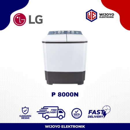 LG Mesin Cuci 2 Tabung 8KG P 8000N / P8000N / P 8000 N