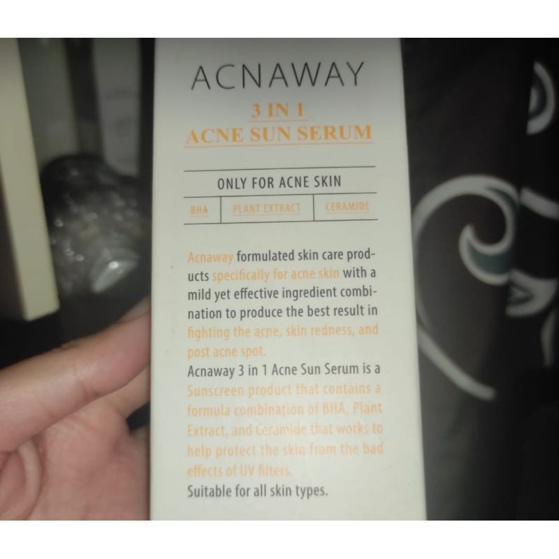 Suncreen acnaway acne sun serum