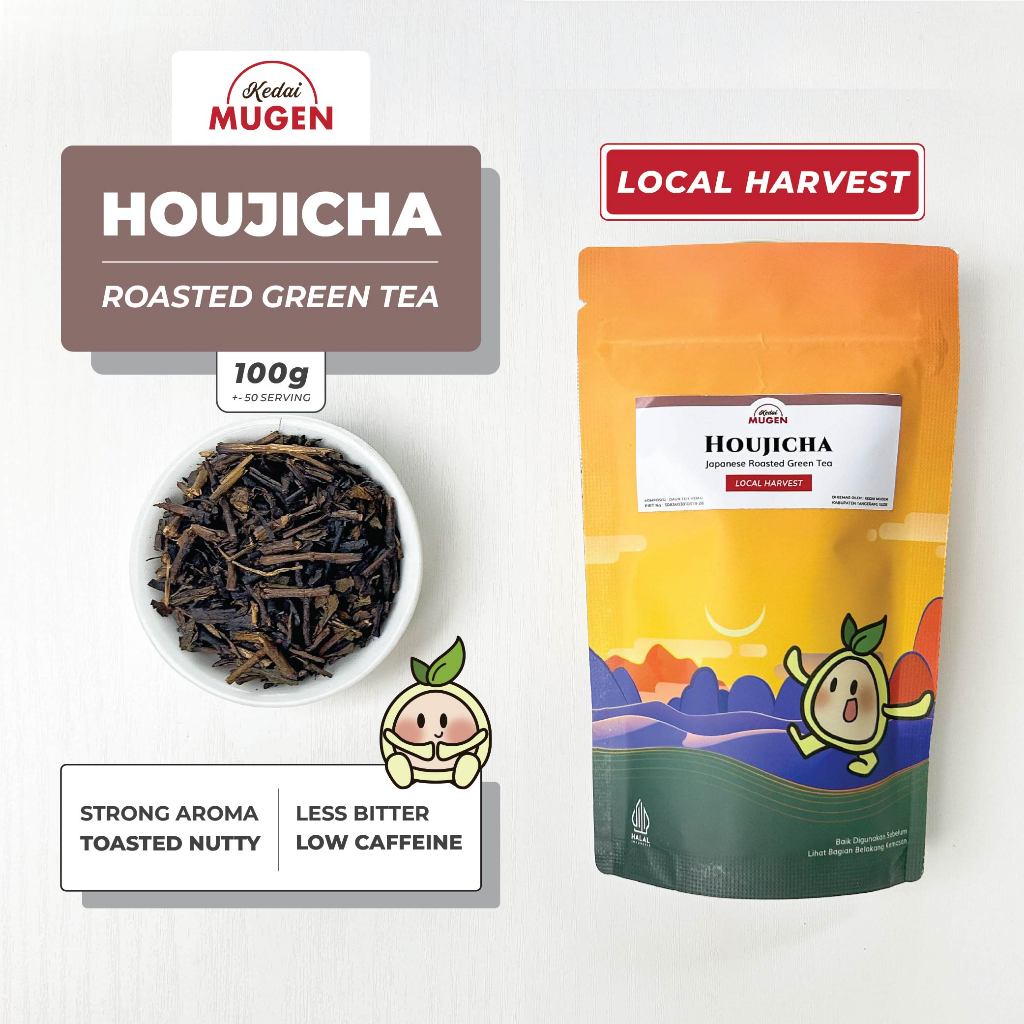 

Kedai Mugen - Houjicha Roasted Green Tea Loose Tea / Teh Hijau Bakar Houjicha 100g