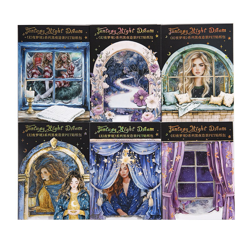 

(2CC) sticker transparan dark magic black haloween hitam gelap sihir malam night