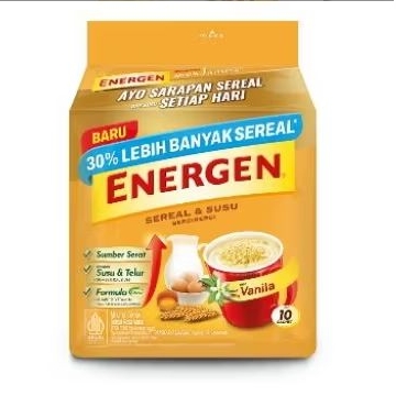 

energen minuman sereal vanilla isi 10