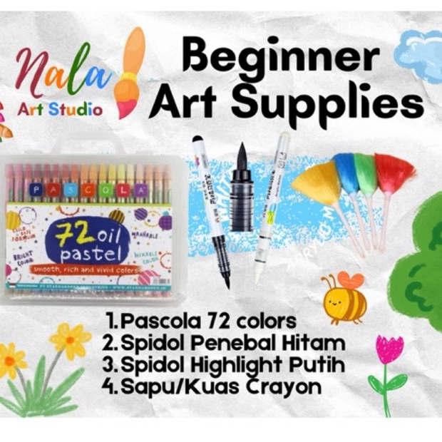 

KODE S47F Beginner Art Supplies Set Coloring Nala Art Studio