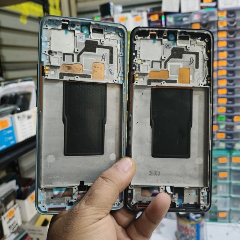 frame lcd tatakan lcd tulang tengah middle Xiaomi mi 12t 5g / mi 12t pro 5g original