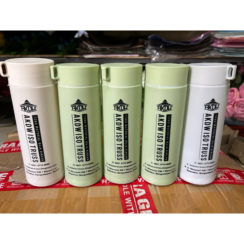 BOTOL MINUM KACA KAKTUS 450 ML SABLON FREE DESAIN