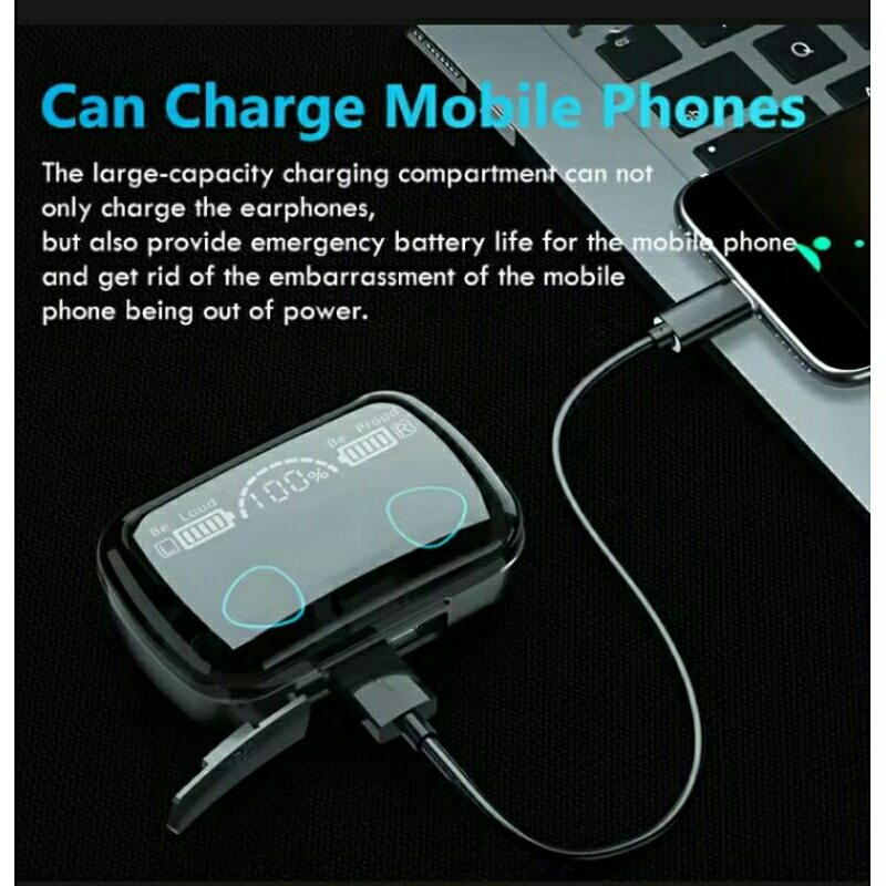 Headset Bluetooth M10 True Wireless Headset