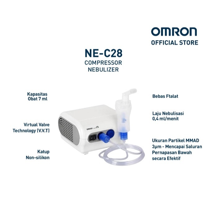 OMRON - Kompresor Nebulizer Omron / Alat Nebulizer / Alat Terapi Uap / Compressor Nebulizer Omron