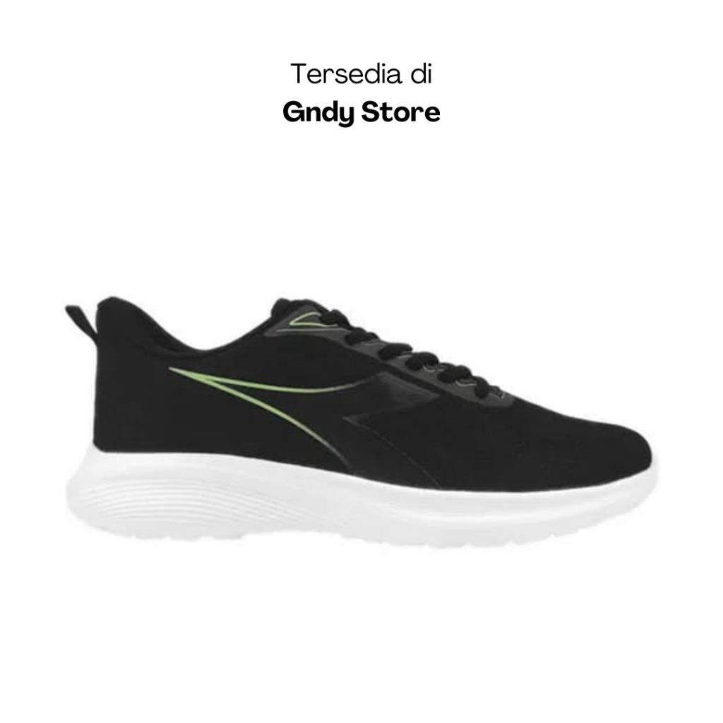 Sepatu Running Lari Pria Diadora Manva (M) Black Men BNIB