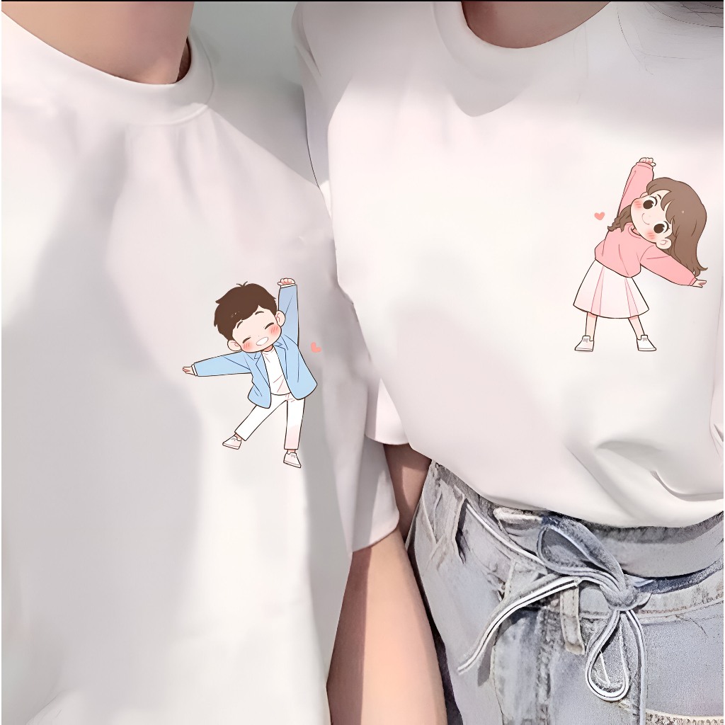 Baju Kaos Couple Pasangan kapel kapelan pacar kompakan KAOS BUCIN kaos pria dan wanita