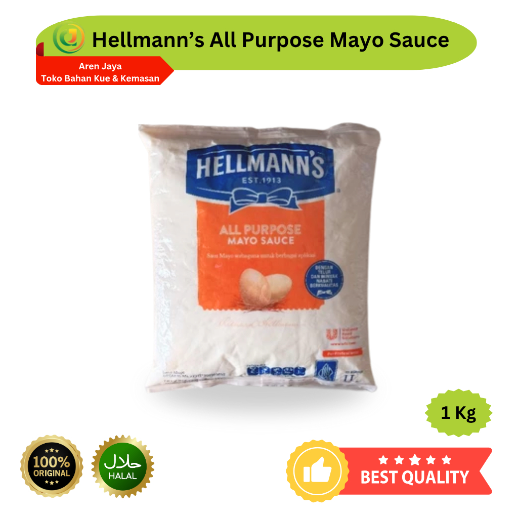 

Hellmann’s All Purpose Mayo Mayonaise Mayonnaise 1 Kg Original