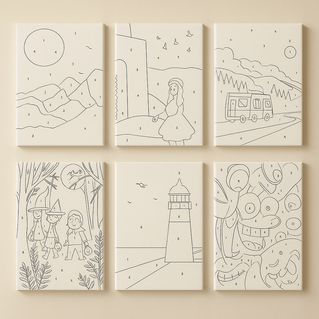 

Kanvas Paint by Number - Cocoart.id l [ 30 x 20 cm ] CANVAS ONLY