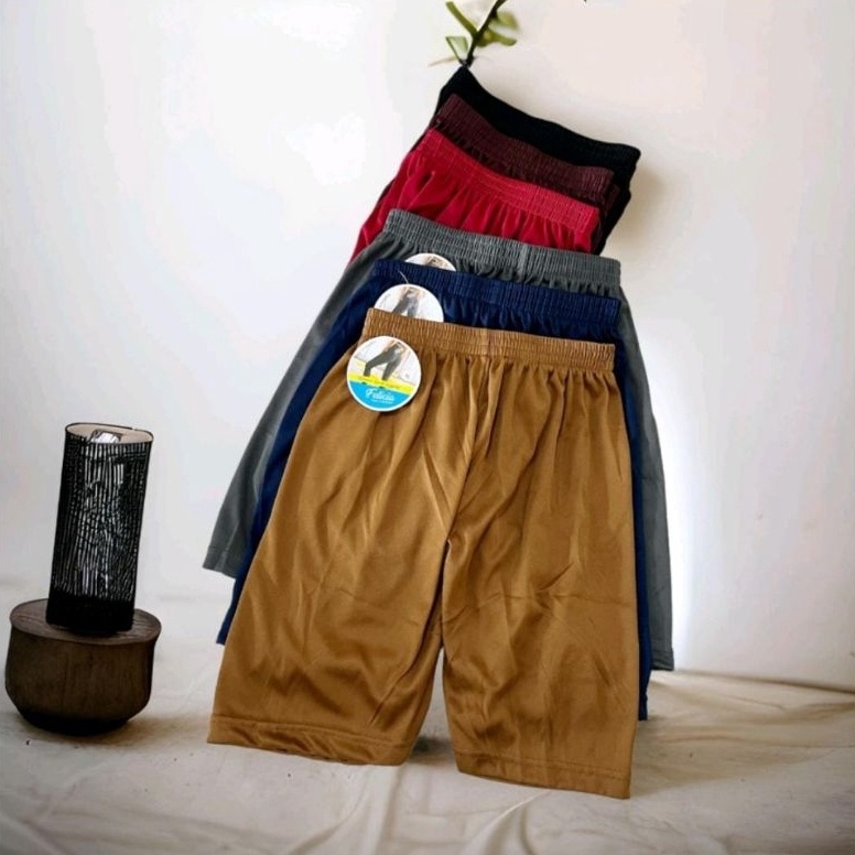KODE G6Y Paket 6 Pcs Shot Dalaman Celana Pendek Wanita S M L XL 3L 4L 5L 6L 34 Felicia