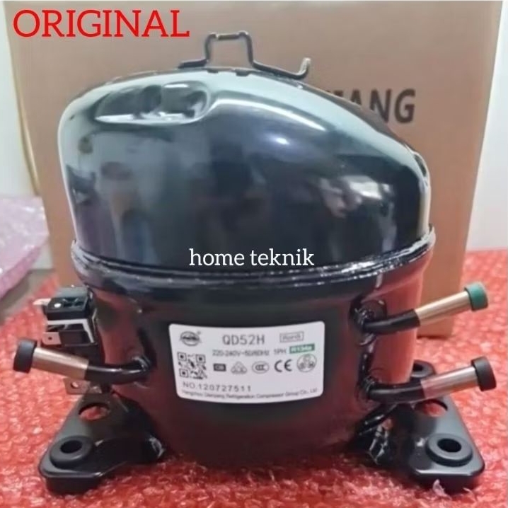 Kompresor KULKAS 2 pintu 1/6ph QD52H original baru