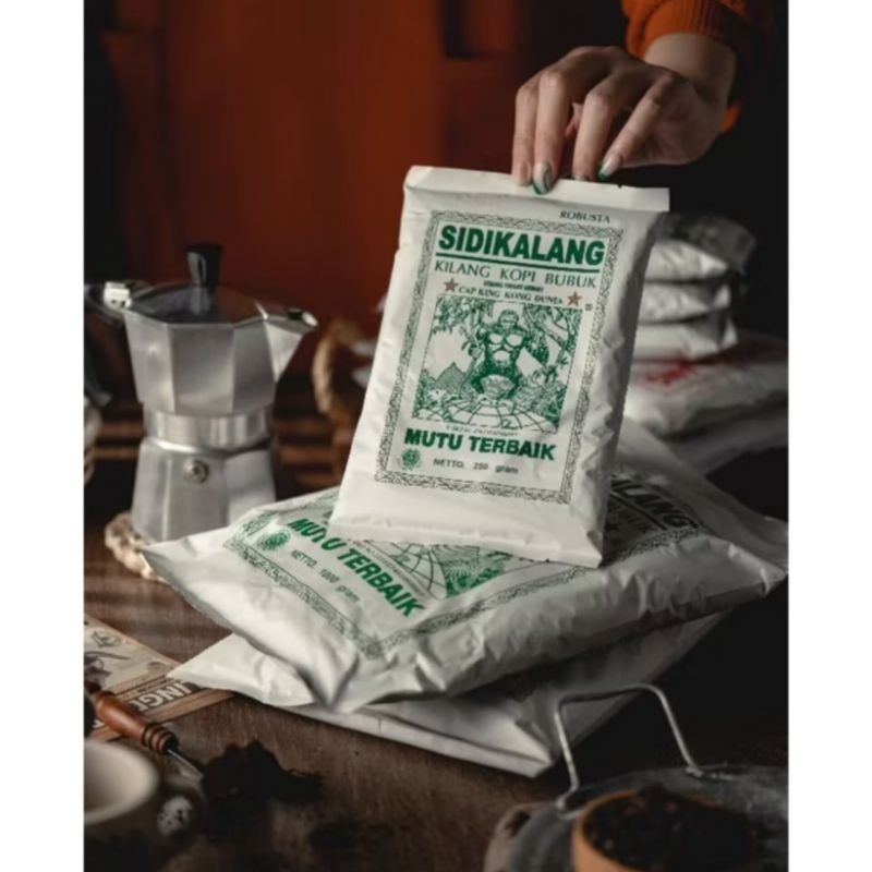 

Kopi Bubuk Robusta (250gr) Sidikalang Cap King Kong Dunia