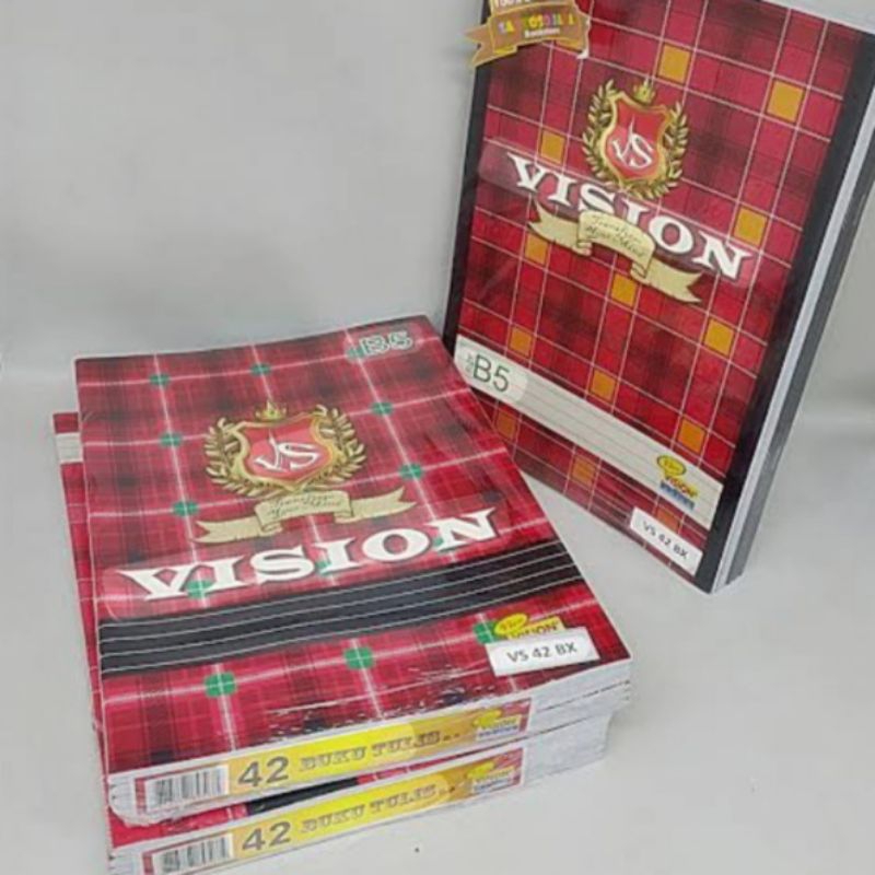 

Buku Tulis VISION 42 Lembar Ukuran B5 25cm x 18cm ( 1 PACK )