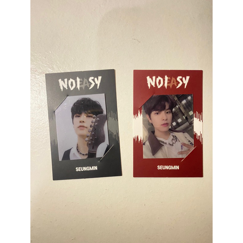 STRAY KIDS NOEASY PHOTOFRAME JEWEL CASE RED BLACK SEUNGMIN
