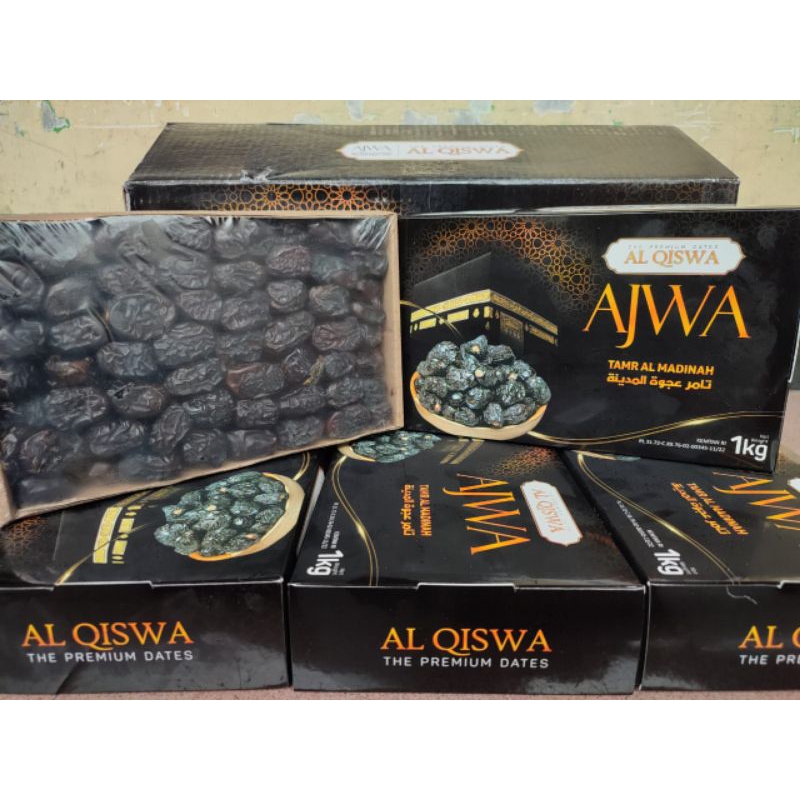 

Kurma Ajwa Al Qiswa 1kg,Kurma Nabi premium