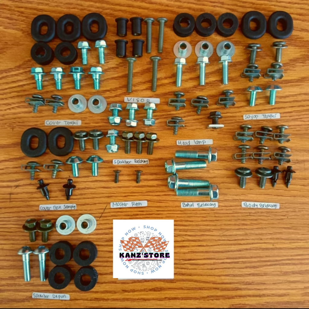 Baut Full Set Yamaha Vixion New / Baut Full Body Yamaha Vixion New