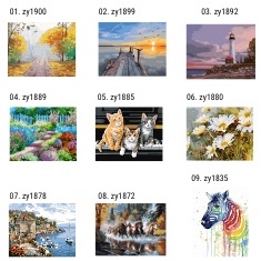 

KODE U66R DIY KIT Paint by number ukuran 3x4cm