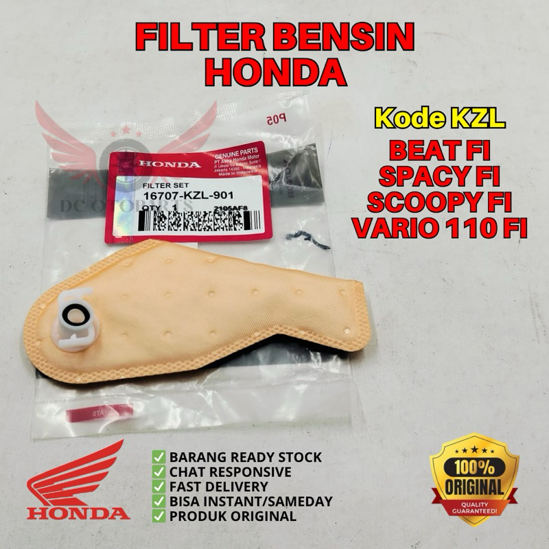 KZL FILTER BENSIN BEAT FI ORIGINAL AHM HONDA, FILTER BENSIN ORIGINAL HONDA SPACY FI, FILTER BENSIN S