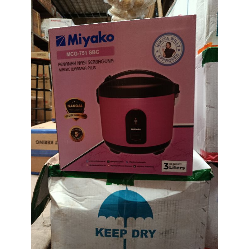 RICE COOKER MIYAKO MCG 751 UKURAN 3 LITER