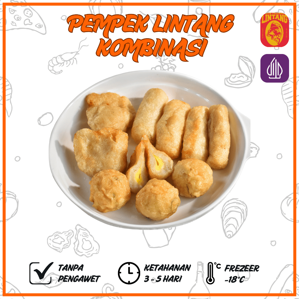 

Pempek Lintang – Paket Kombinasi Pempek Lenjer, Adaan & Telur | Enak Gurih, Halal, + Bonus Cuko Khas